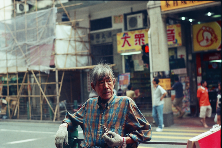 Old man, Sham Shui Po (one of the districs of Hong Kong)